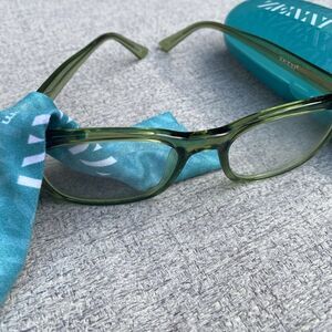 Zenni Olive Green Full Rim Eyeglasses Frames Only Eyewear 125024